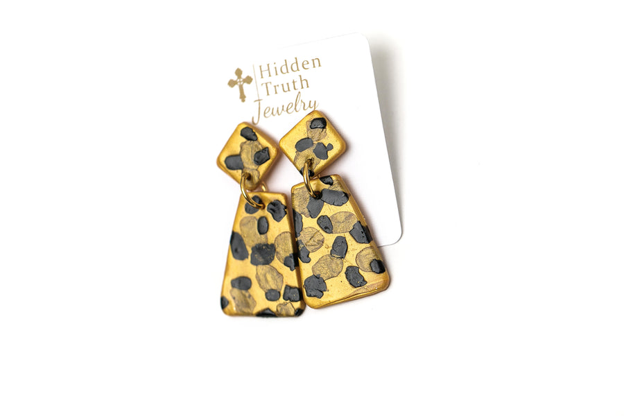 Gold, Black & Bronze Double Dangles