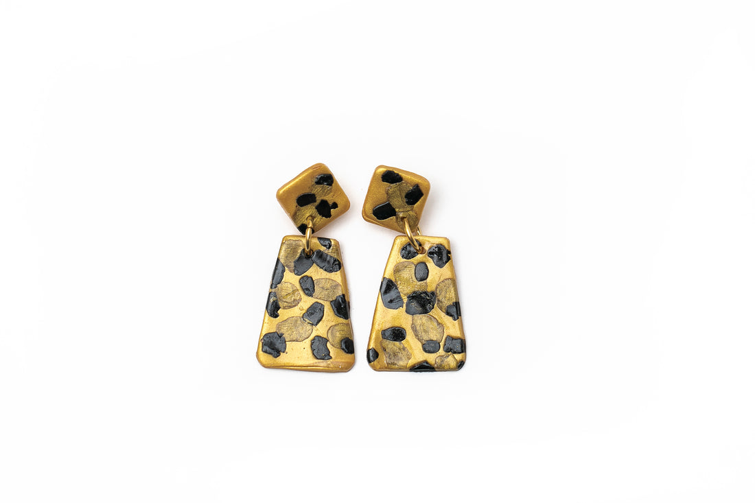 Gold, Black & Bronze Double Dangles