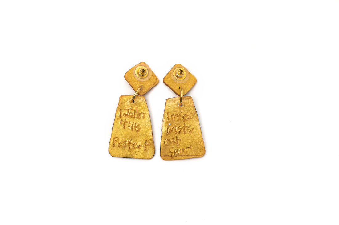 Gold, Black & Bronze Double Dangles