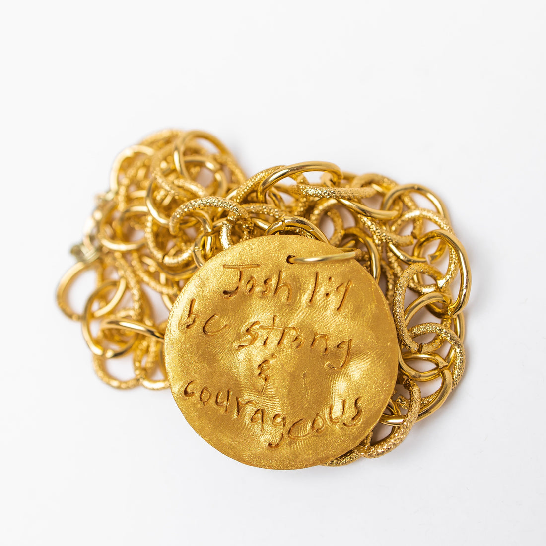Gold Chain with Bee Medallion