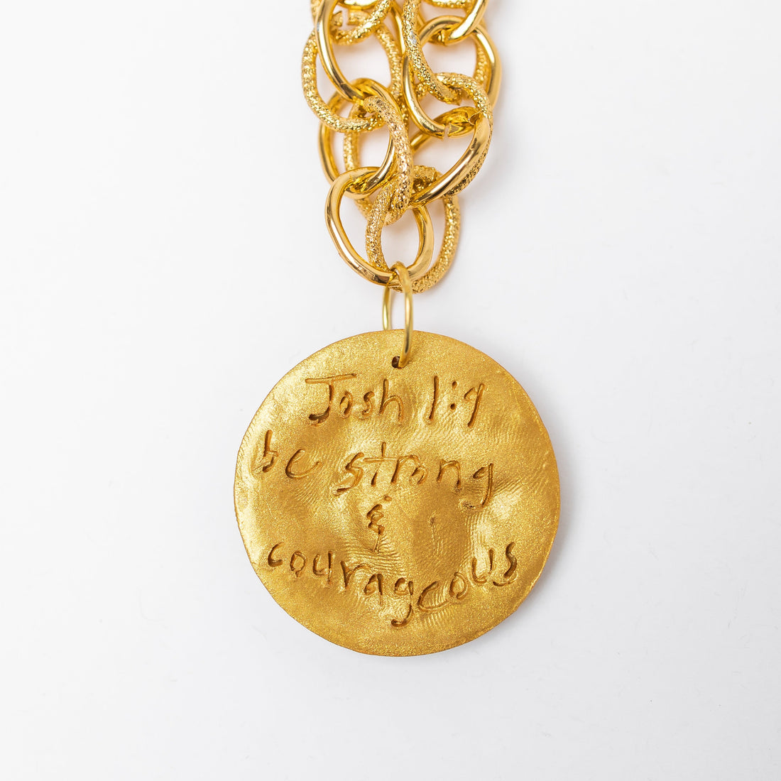 Gold Chain with Bee Medallion