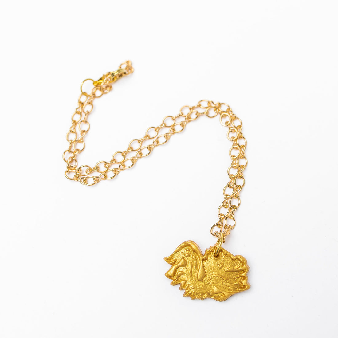 Gold Plated Figure 8 Chain with Gamecock