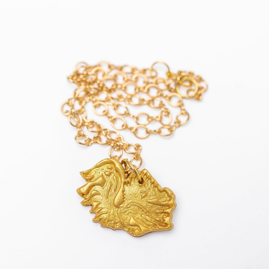 Gold Plated Figure 8 Chain with Gamecock