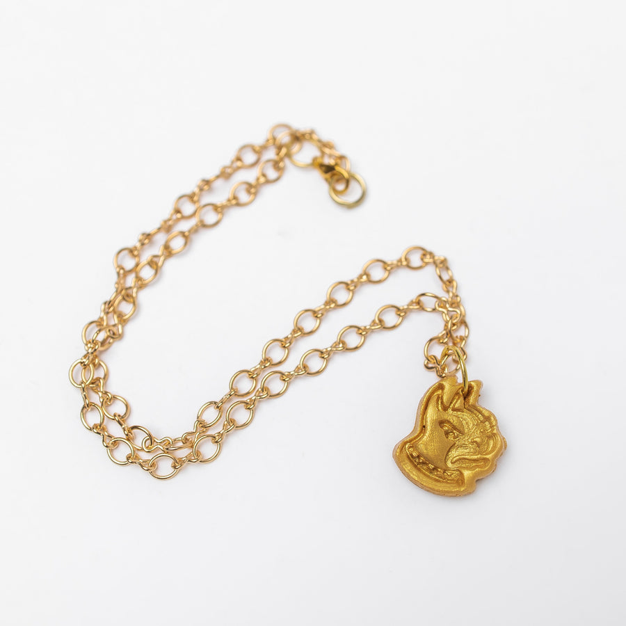 Gold Plated Figure 8 Chain with Terrier