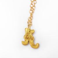 Gold Plated Figure 8 Chain with A