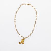 Gold Plated Figure 8 Chain with A