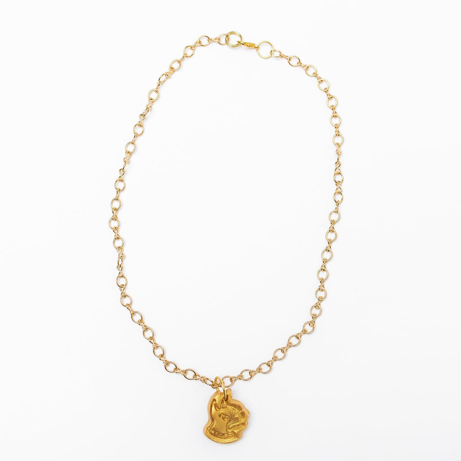 Gold Plated Figure 8 Chain with Terrier