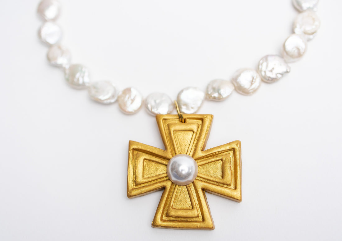 Mother of Pearl with Pearl Anna Cross