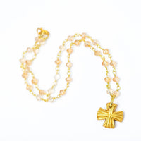 Champagne Quartz Chain with Julia Cross