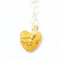 Gold Heart Chain with Tiny Heart