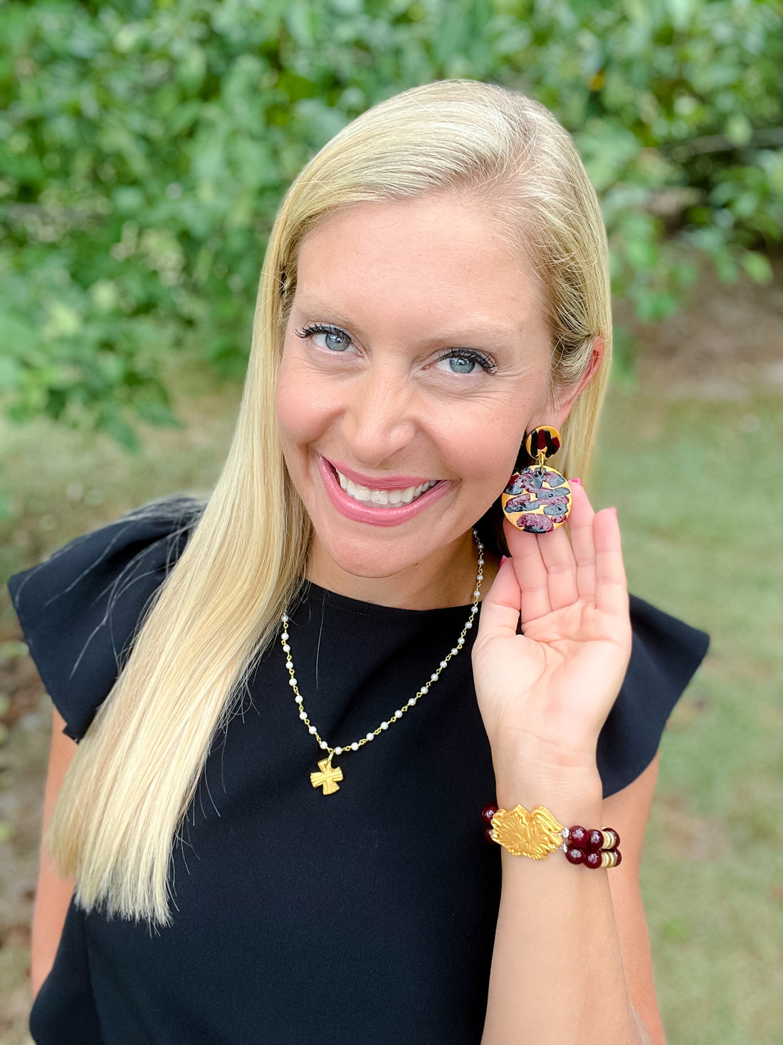 Gameday Confetti Double Dangle Earrings