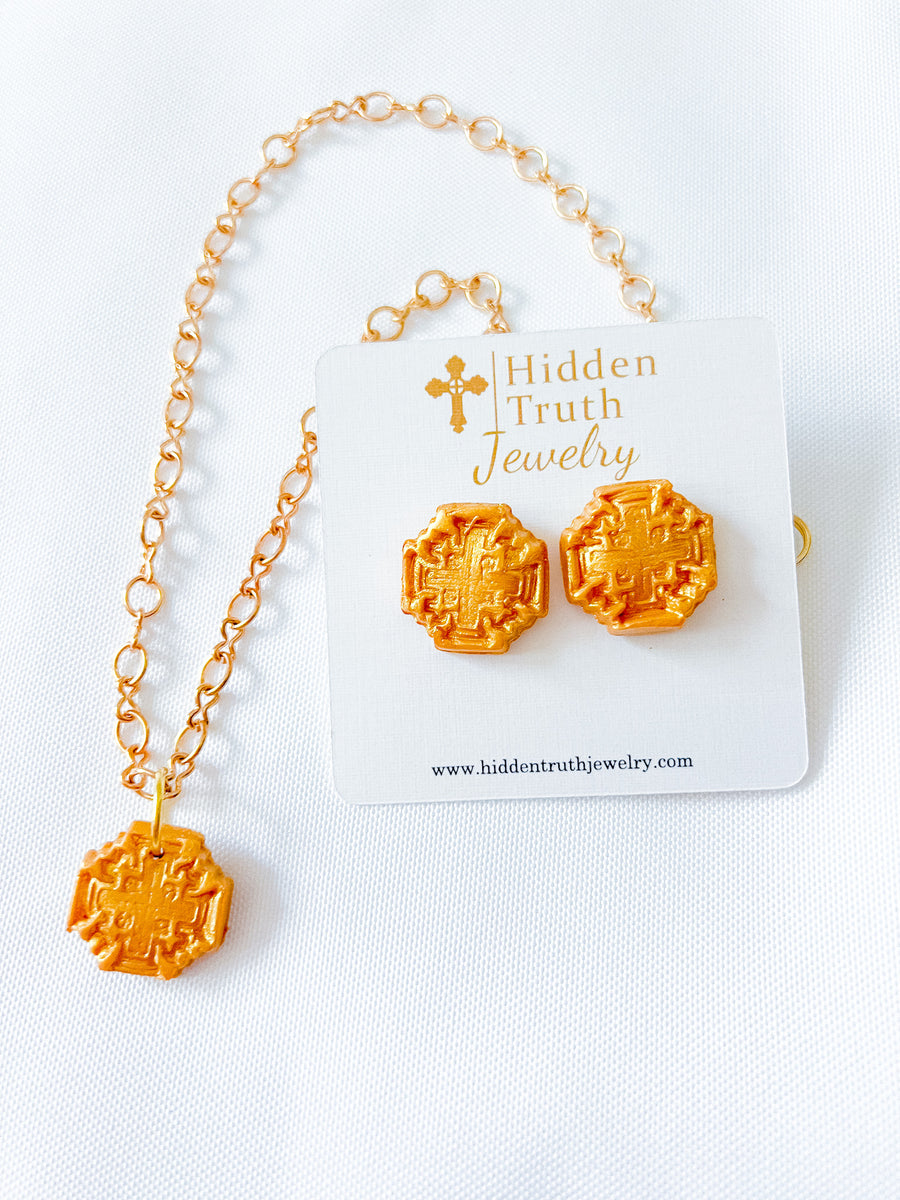 Tiny Jerusalem Studs