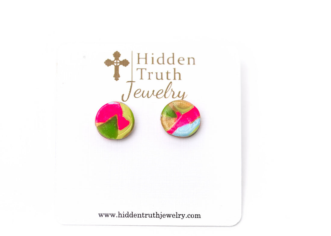 Confetti Studs