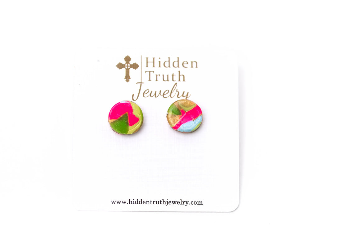 Confetti Studs