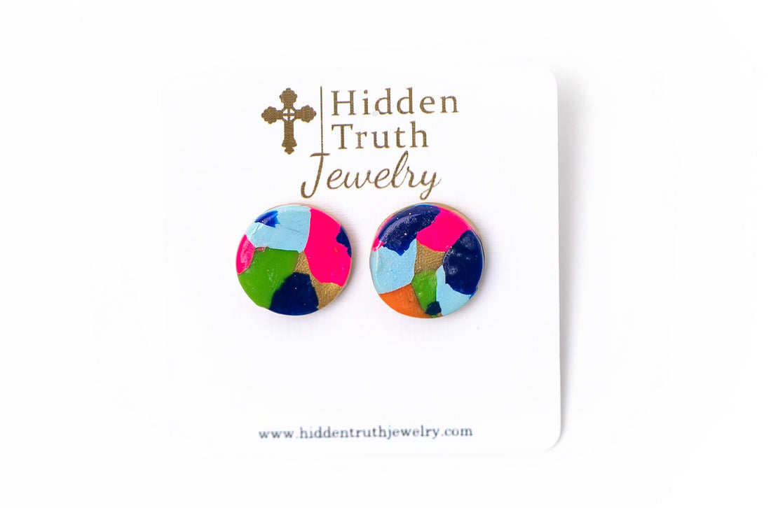 Confetti Studs