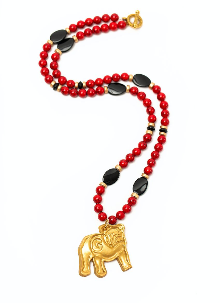 Red Jade and Black Onyx with Georgia Bulldog