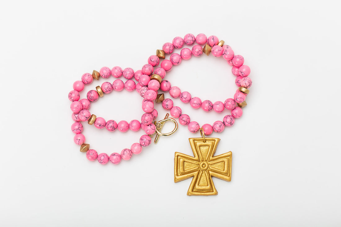 Bright Pink Jade Double with Anna Cross