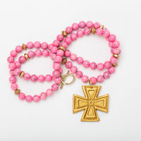 Bright Pink Jade Double with Anna Cross