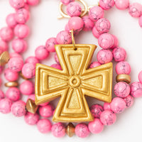 Bright Pink Jade Double with Anna Cross