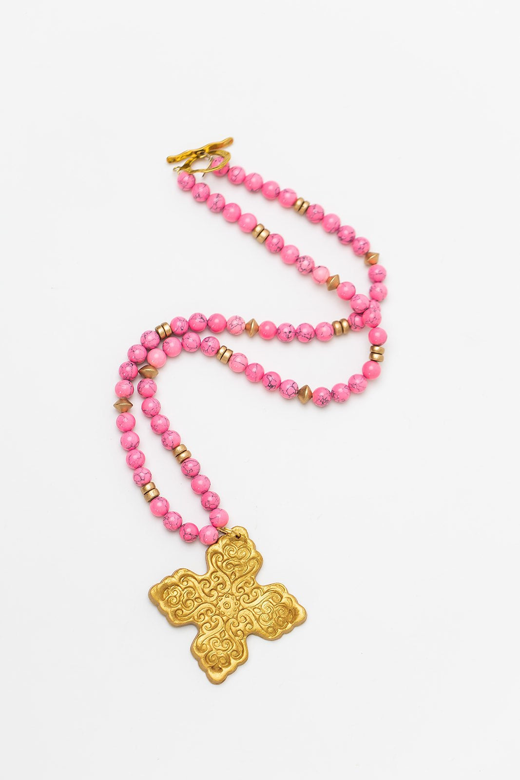 Bright Pink Jade with Lydia Cross