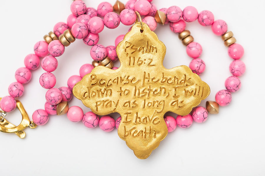 Bright Pink Jade with Lydia Cross