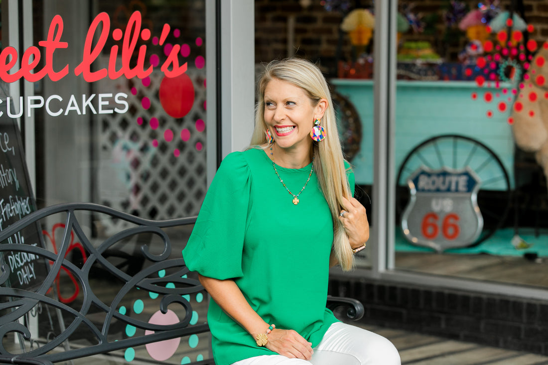 Multicolored and Gold Chain with Julia Cross