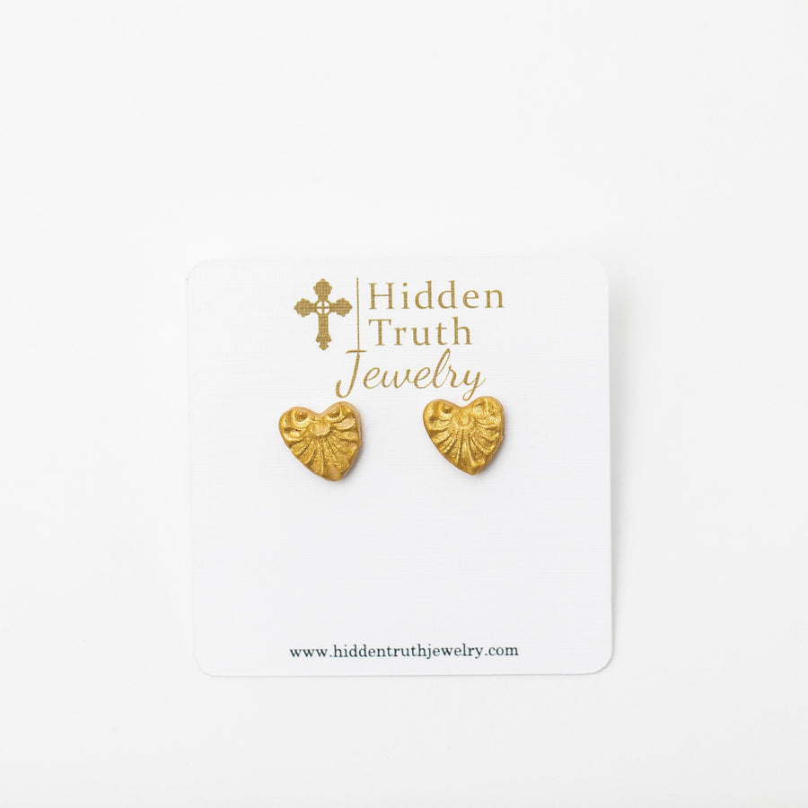 Tiny Heart Studs